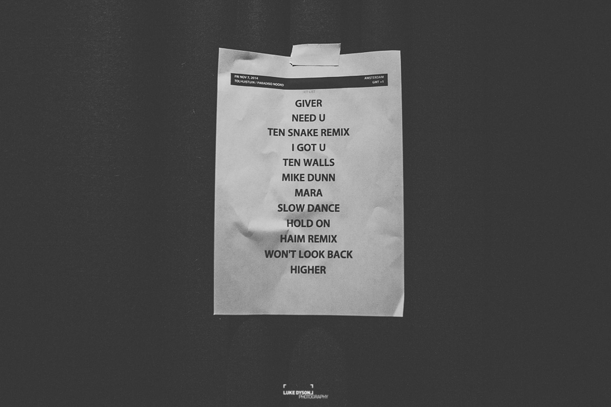 Duke Dumont - Live Show - European Tour - Luke Dyson Photography - Blog - November 2014